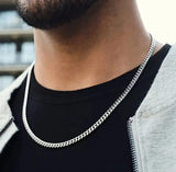 Stainless Steel Silver Chain & Ring Set — Pack of 2 (Sizes 18, 19, 20)