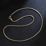 Golden Snake Chain - Silver Minimalist Necklace | Elegant Everyday Wear