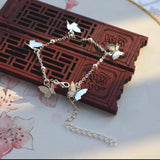 Silver Butterfly Bracelet - Elegant Alloy Fashion Bracelet for Women