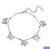 Silver Butterfly Bracelet - Elegant Alloy Fashion Bracelet for Women
