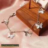Silver Butterfly Bracelet - Elegant Alloy Fashion Bracelet for Women