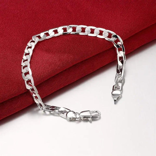 Stainless Steel Chain Bracelet for Men & Boys — Adjustable, Durable
