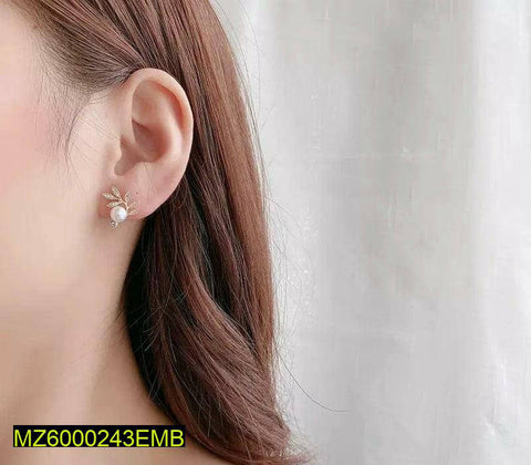 Golden Plated Dangler Earrings for Women — Elegant Party Wear