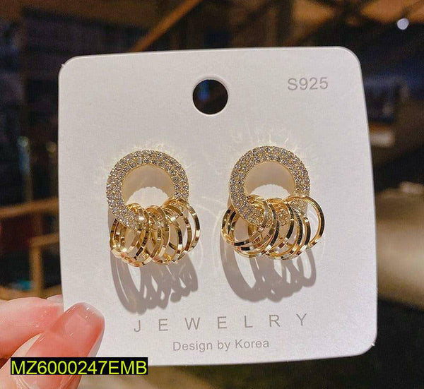 Golden Drop Earrings — Elegant Casual & Party Drops