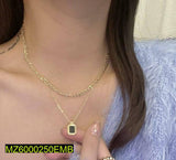 Layered Golden-Plated 18 Inch Chain Necklace for Women