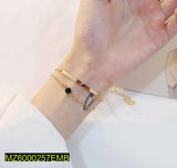 The Embellishers Golden-Plated Hand Bracelet - Elegant Women's