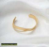 Zigzag X Gold-Plated Hand Bracelet - Casual & Party Accessory