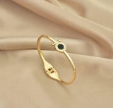Openable Golden Adjustable Bracelet — Elegant Metal Cuff