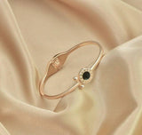 Openable Golden Adjustable Bracelet — Elegant Metal Cuff