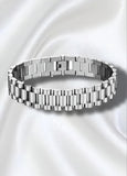 Stylish Silver Stainless Steel Chain Bracelet - Unisex