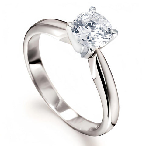 Modern Crystal Charm Ring - Unisex Stainless Steel, Sleek Silver Finish