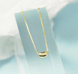 Elegant Gold-Plated Plain Pendant - Minimalist Women's Charm