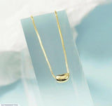 Elegant Gold-Plated Plain Pendant - Minimalist Women's Charm