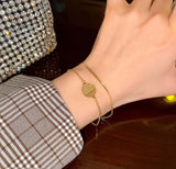 Gold-Plated Stainless Steel Chain Bracelet – Adjustable Chic