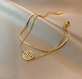 Gold-Plated Stainless Steel Chain Bracelet – Adjustable Chic