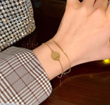 Gold-Plated Stainless Steel Chain Bracelet – Adjustable Chic