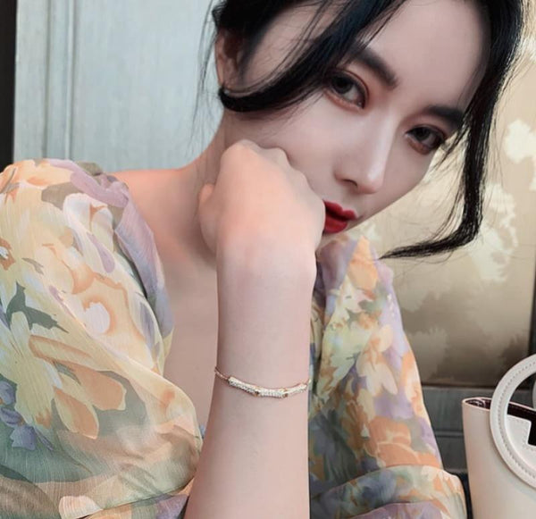 Gold-Plated Charm Bracelet — Elegant Golden Alloy Bracelet