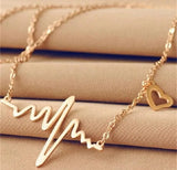 Golden Lifeline Necklace - Elegant Alloy Pendant for Women