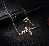 Golden Lifeline Necklace - Elegant Alloy Pendant for Women