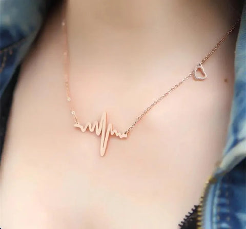 Golden Lifeline Necklace - Elegant Alloy Pendant for Women