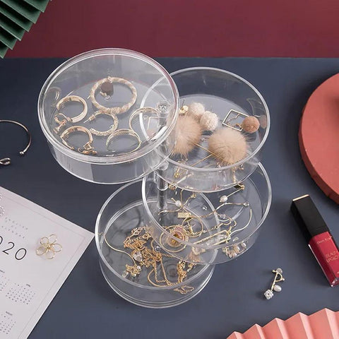 Elegant Aluminium-Plated White Jewellery Stand – 1 Pc Display Organizer