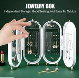 Green Compact Jewellery Box – Premium Jewellery Organizer for Travel