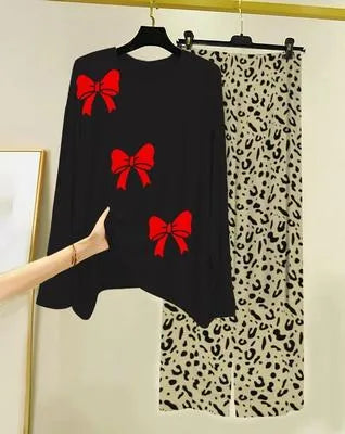 Comfortable Cotton Jersey Printed Night Suit for Women