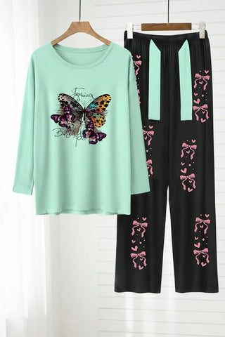 Magenta Jersey Printed 2 Piece Women's Night Suit with Shorts