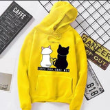 Stylish Yellow Fleece Printed Pullover Hoodie for Women