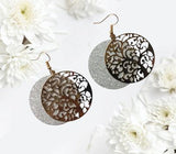 2-Layered Gold-Plated Earrings for Women - Elegant Golden Drops