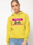 Stylish Women's Printed Fleece Hoodie - Comfortable and Trendy