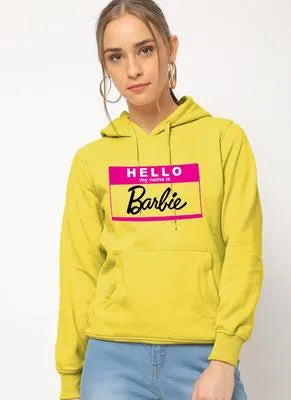 Stylish Women's Printed Fleece Hoodie - Comfortable and Trendy