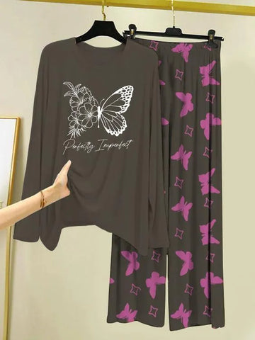 Cotton Jersey Printed Women's Night Suit with Shorts - Grey