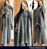 Stylish Women's Stitched Fleece Printed Tracksuit - 3 Pcs Set