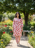 Multicolor Cotton Printed 2 Piece Replica Women Dress Set
