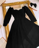 Elegant Black Velvet Maxi Dress with Turtle Neck Design for Women