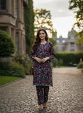 Multicolor Printed Cotton 2 Piece Women's Stitched Dress Set