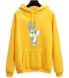Women's Printed Fleece Pullover Hoodie - Cozy & Stylish