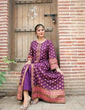 Stylish Printed Silk Frock and Trouser Set for Women