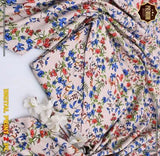 Off White Crystal Wool Printed 2 Piece Women's Stitched Set