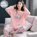 Elegant Jersey Printed Night Suit for Women - 2 Pcs Sleep Wear