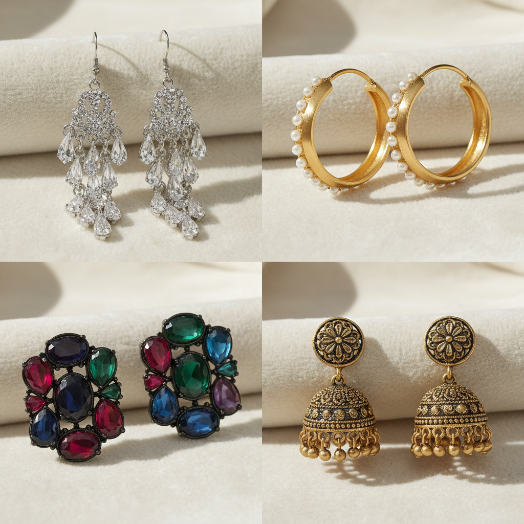 The niche is Artificial Jewelry. Design a category image The catgory title is 